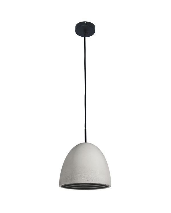 small concrete pendant light