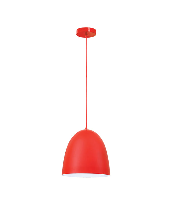 red pendant lighting kitchen